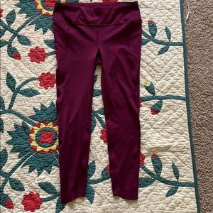 New Athleta running leggings 7/8 plum